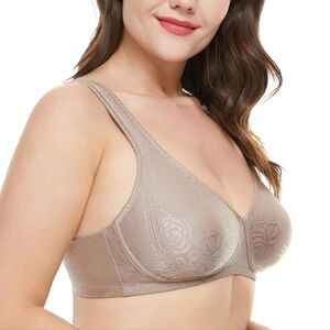 Wingslove Beige Full Coverage Wirefree Bra 38DDD
